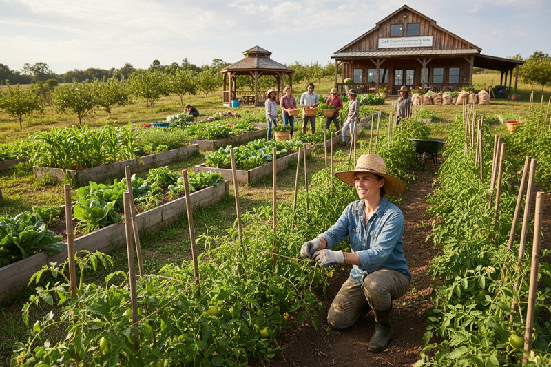 Oak Farms community: healing + skills (agriculture worker)